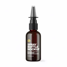 The Dark Amber Glass Nasal Spray Bottle